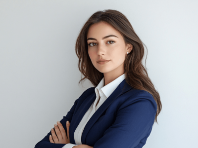 Smiling grocery business owners standing by an open sign, representing bad credit business loans for growth and cash flow.